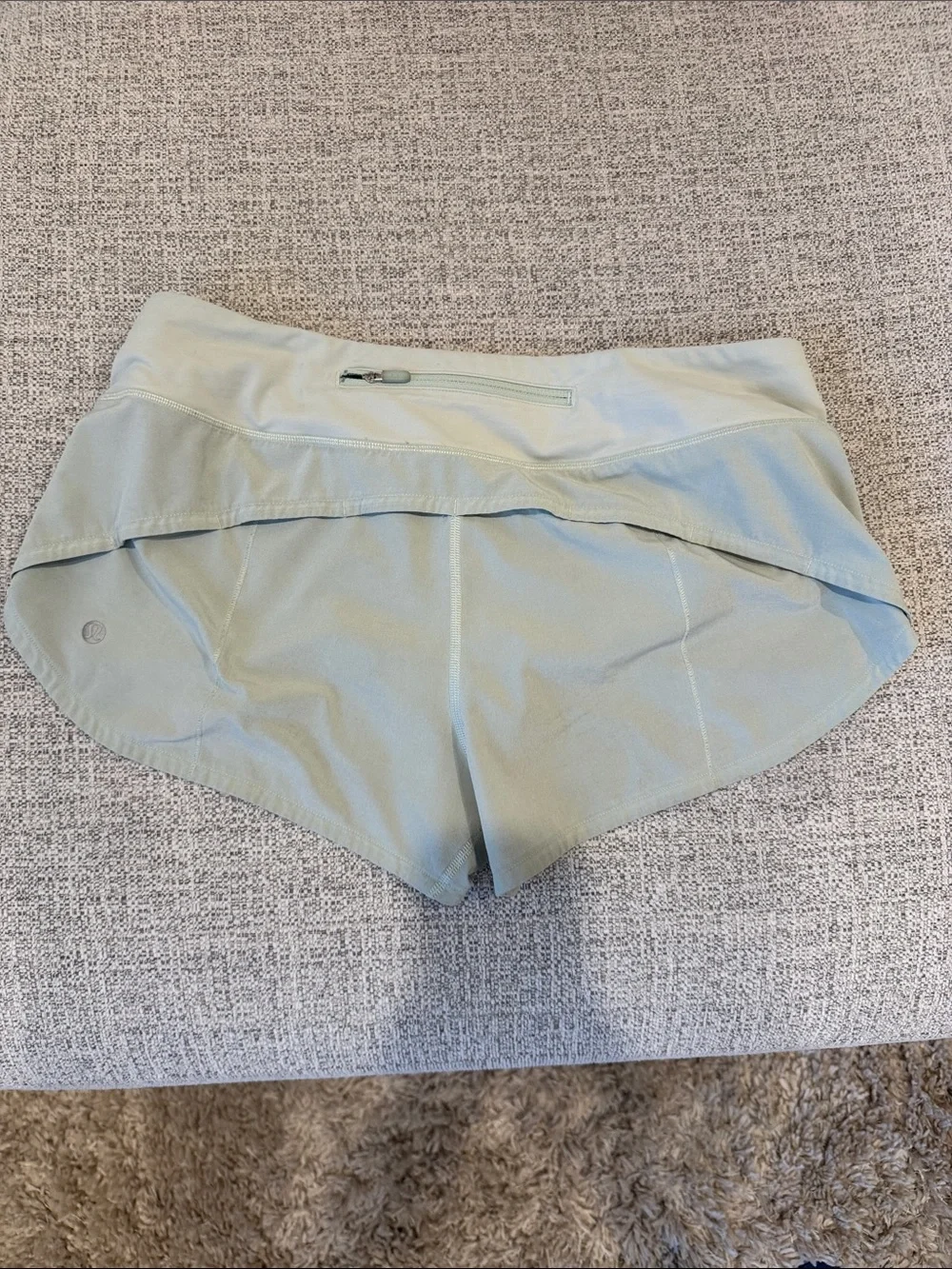 lululemon athletica Light Sage Athletic Running Shorts